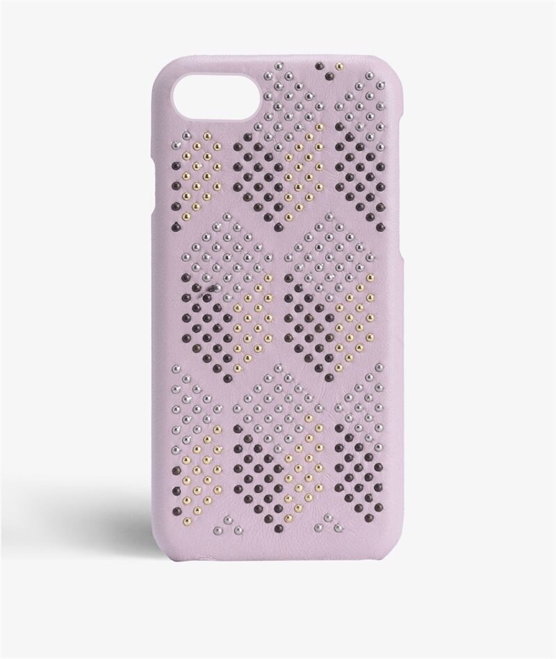 Image of The Case Factory Deksel iPhone SE 2022 Mixed Mini Studs Nappa Baby Pink