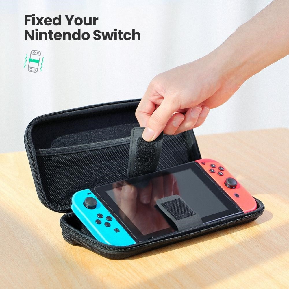 Kompakt oppbevaringsveske for Nintendo Switch OLED svart