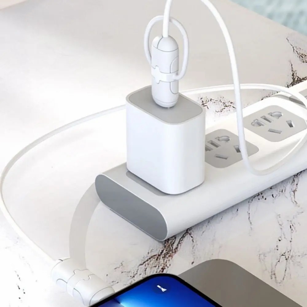 Kabelbeskyttelse for USB-C til Lightning kabel svart