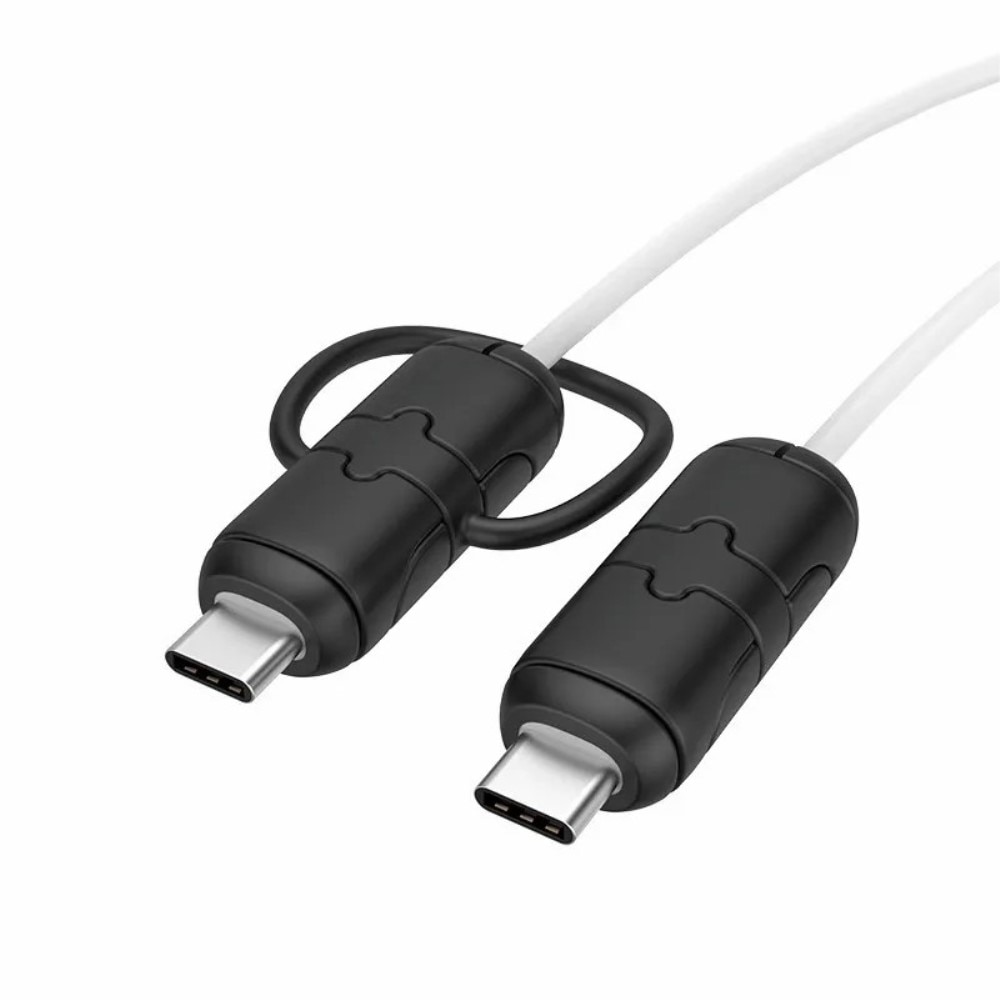 Kabelbeskyttelse for USB-C til USB-C kabel svart