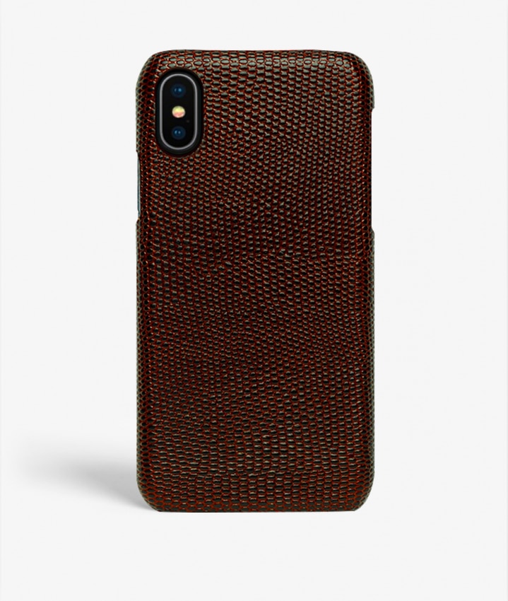 Deksel iPhone Xs Max Lizard Brun