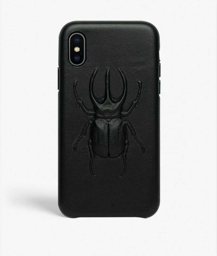 Deksel iPhone Xs Max Beetle Calf Black