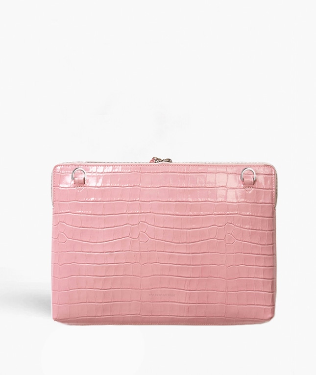 Dataveske 15" Croco Pink