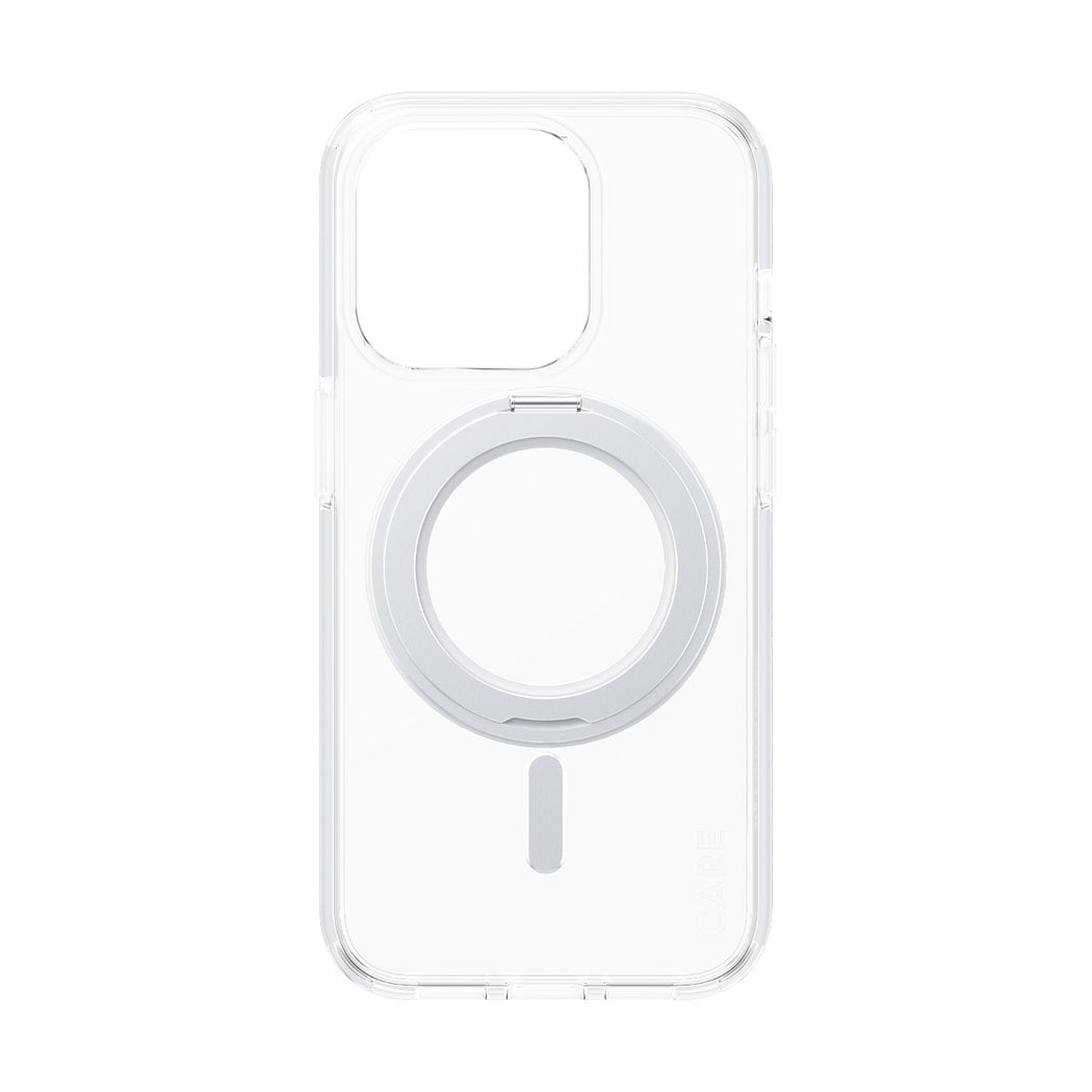 iPhone 15 Pro Kickstand Case MagSafe gjennomsiktig