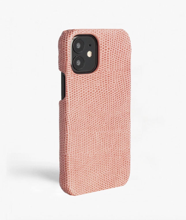 Deksel iPhone 12 Mini Lizard Rosa