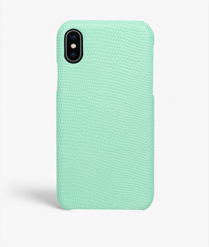 Deksel iPhone X/XS Lizard Menta