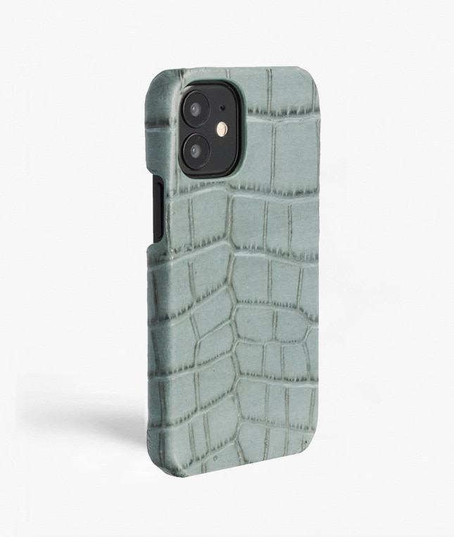 Deksel iPhone 13 Mini Croco Teal