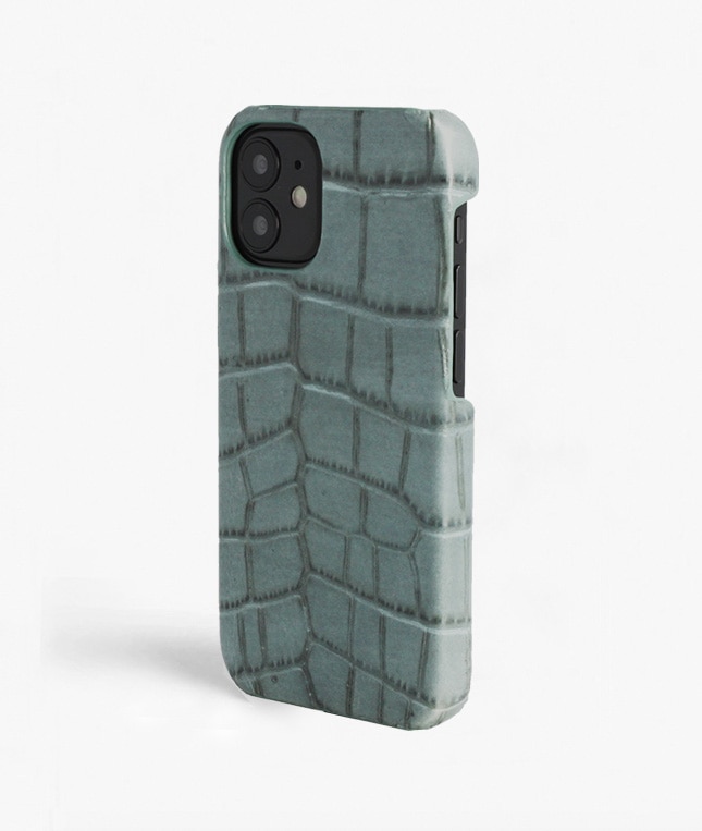 Deksel iPhone 13 Mini Croco Teal