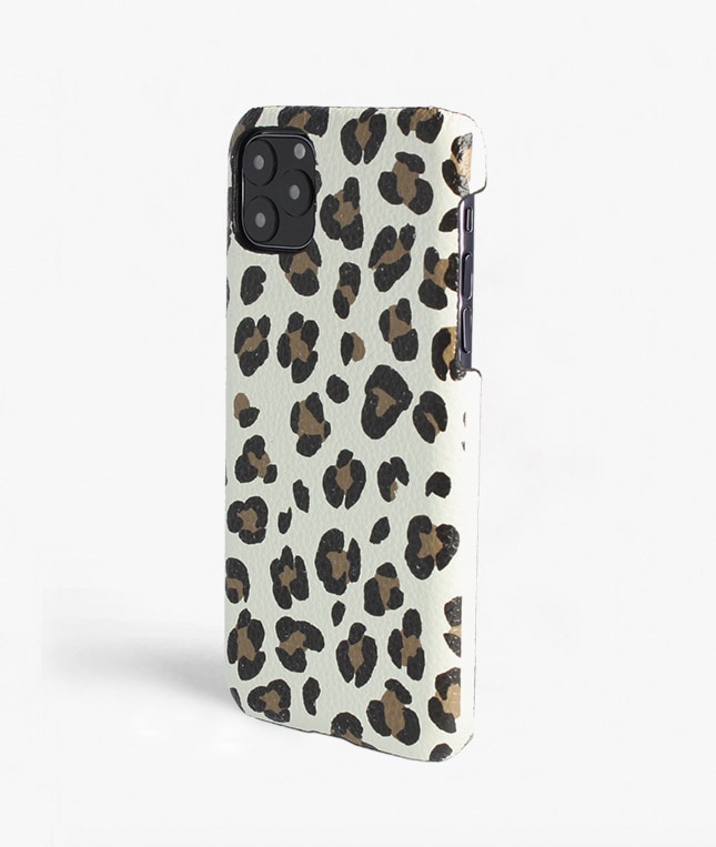 Deksel iPhone 11 Pro Max Leopardo Calf White