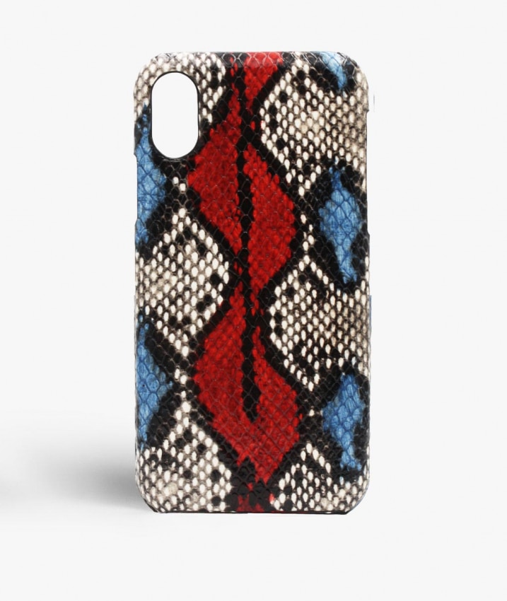 Deksel iPhone Xs Max Snake Cobalt/Red