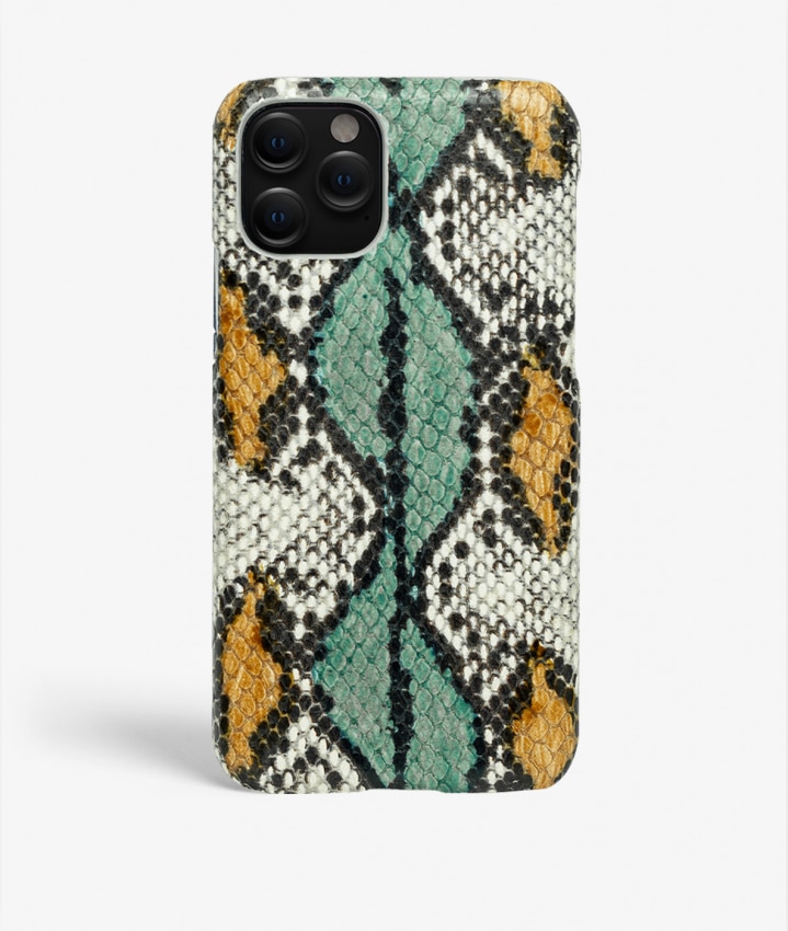 Deksel iPhone 11 Pro Max Snake Aqua/Ocra