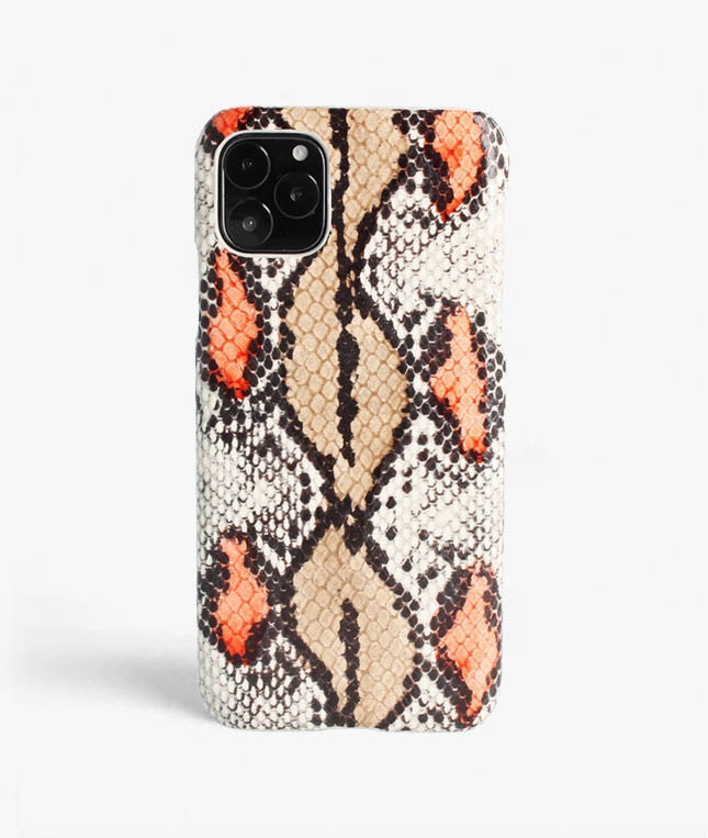 Deksel iPhone 11 Pro Max Snake Plum/Peach