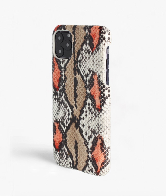 Deksel iPhone 11 Pro Max Snake Plum/Peach