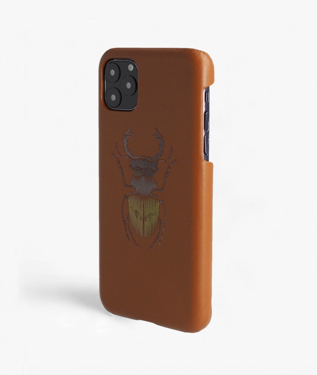 Deksel iPhone 11 Pro Max Beetle Calf Dusty Cognac