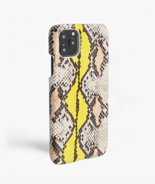 Deksel iPhone 11 Pro Max Snake Yellow/Beige