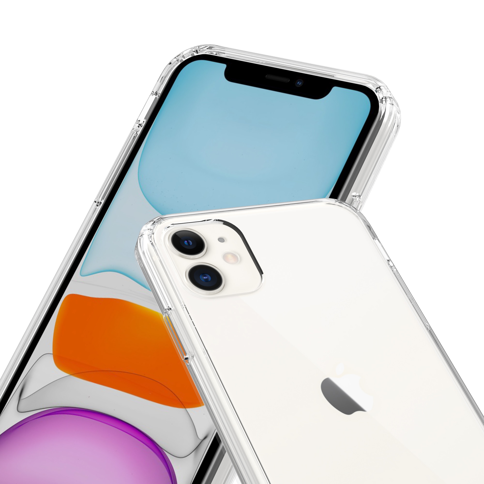 Hybriddeksel iPhone 11 gjennomsiktig