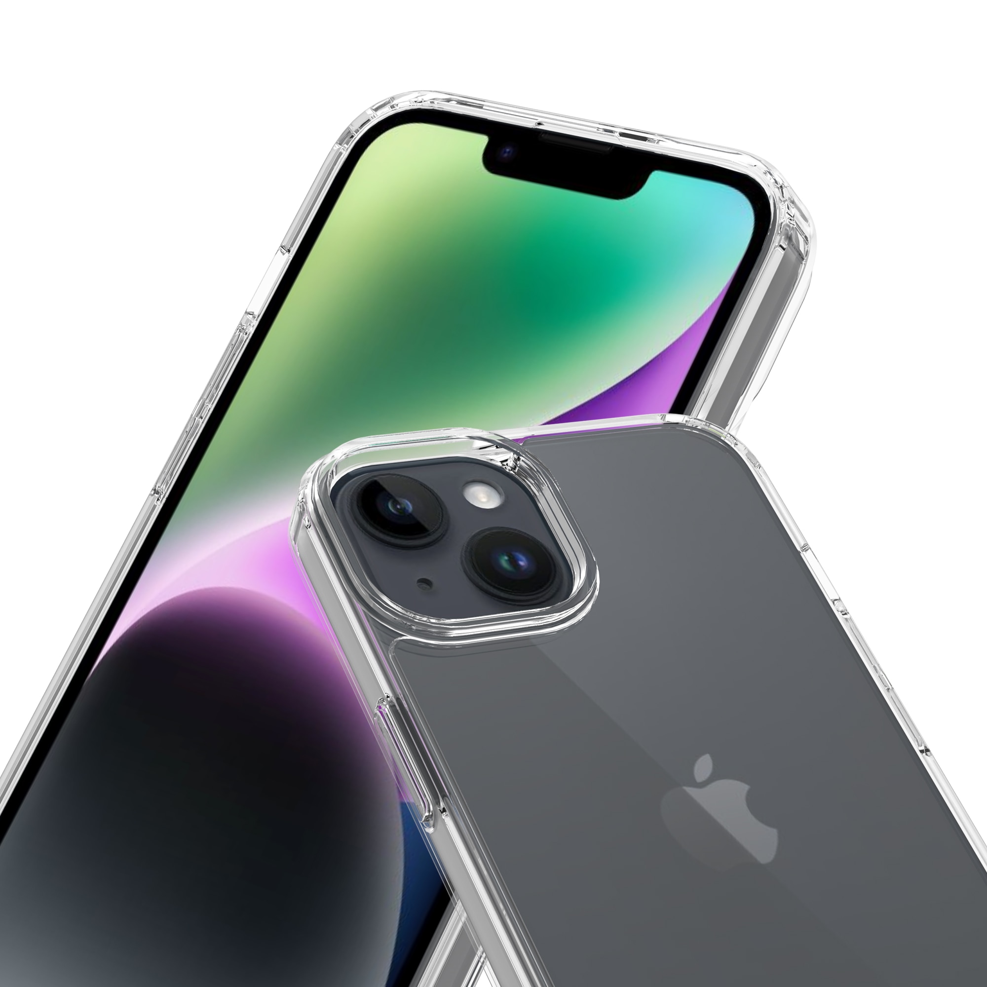 Hybriddeksel iPhone 14 gjennomsiktig