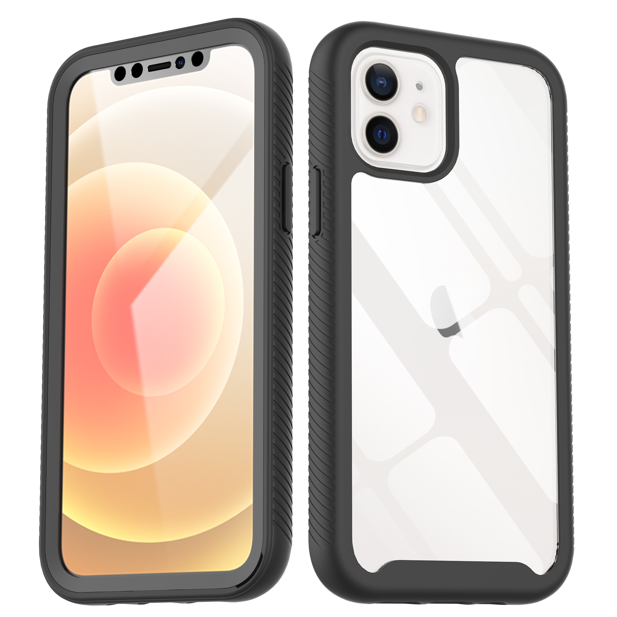 Full Protection Case iPhone 12/iPhone 12 Pro Svart