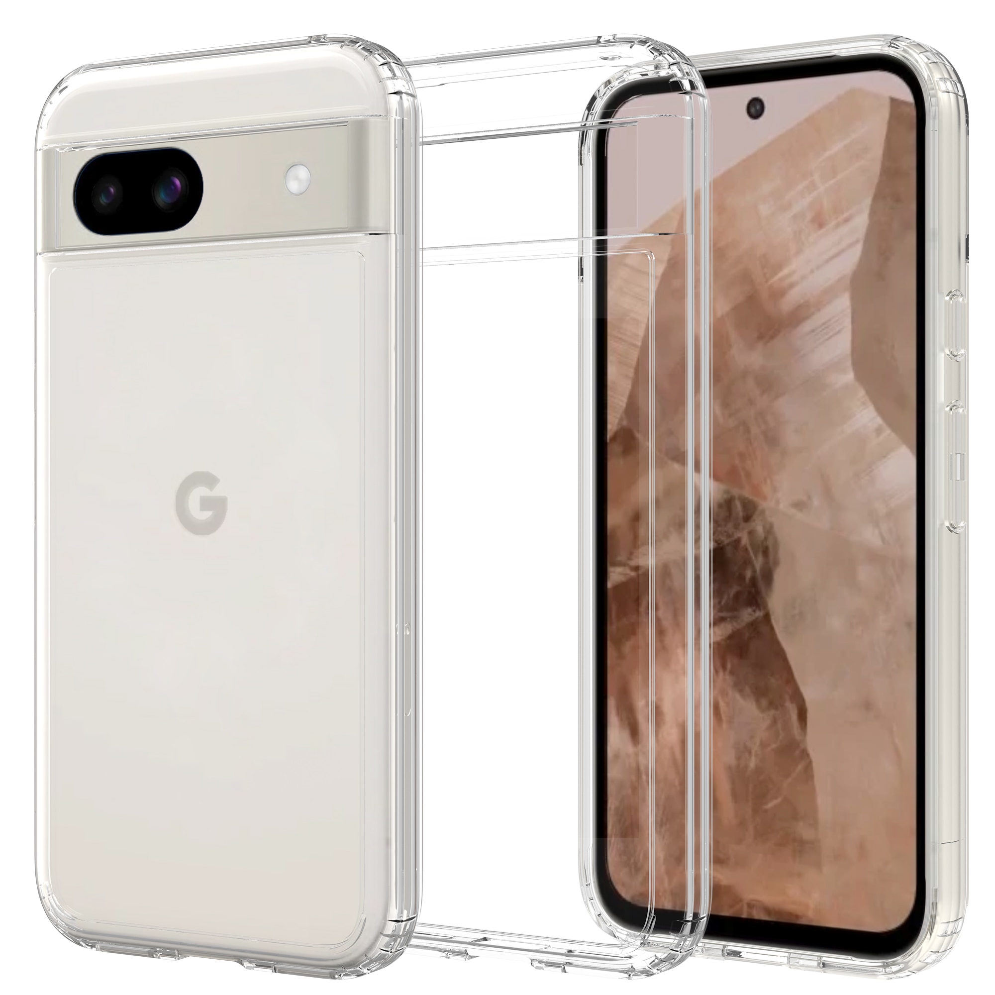 Crystal Hybrid Case Google Pixel 8a gjennomsiktig