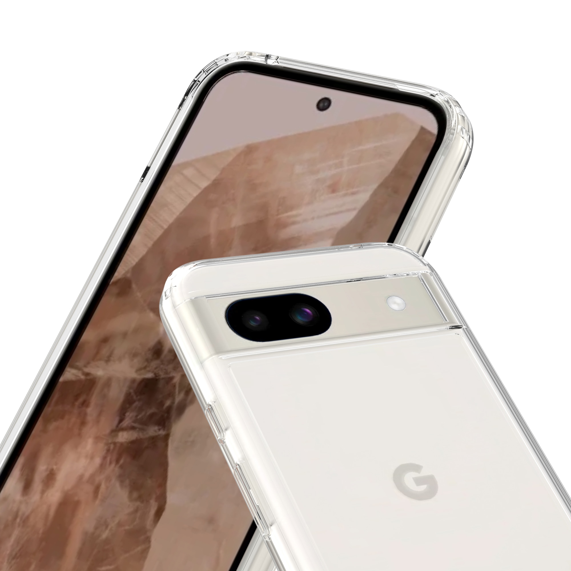 Crystal Hybrid Case Google Pixel 8a gjennomsiktig