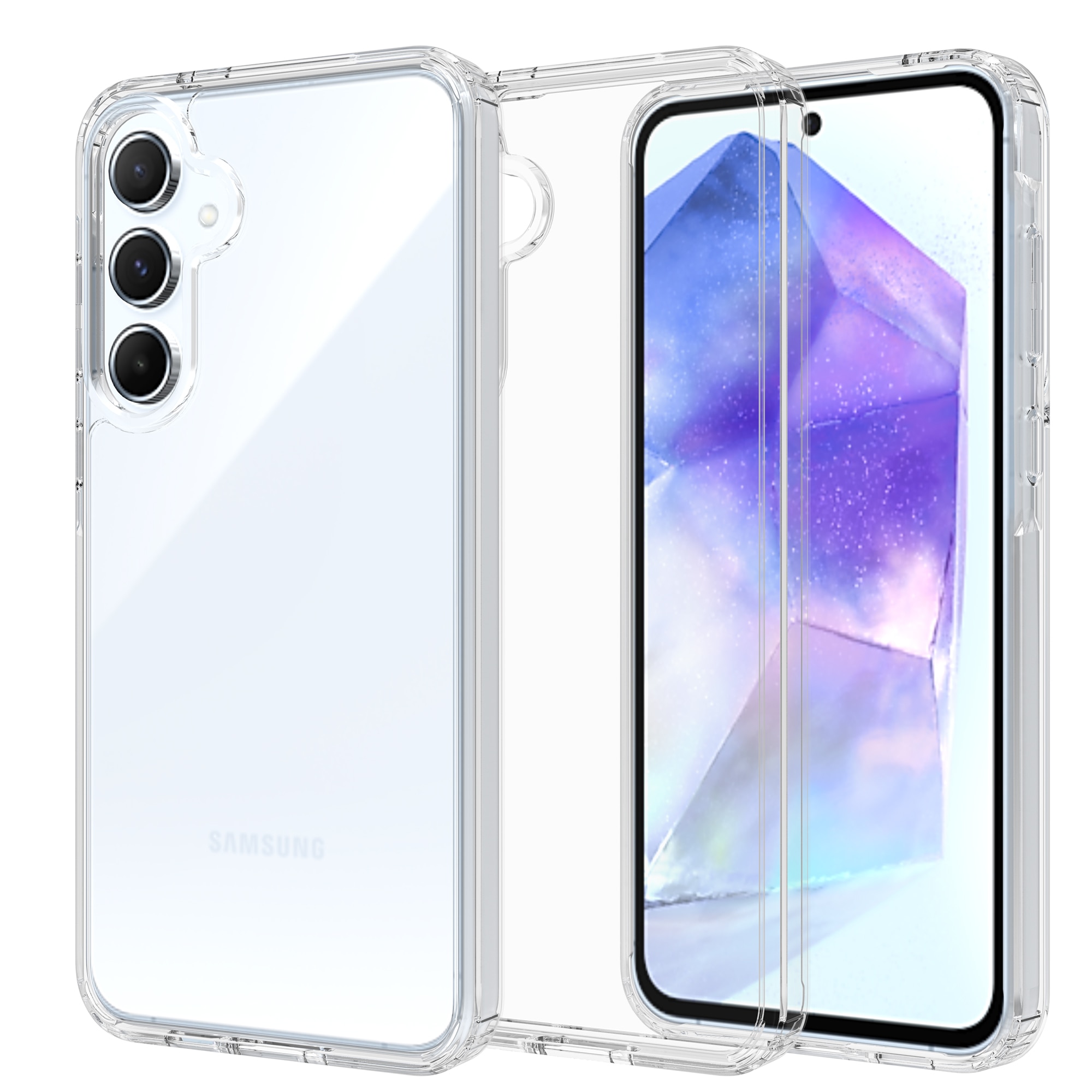 Hybriddeksel Samsung Galaxy A55 gjennomsiktig