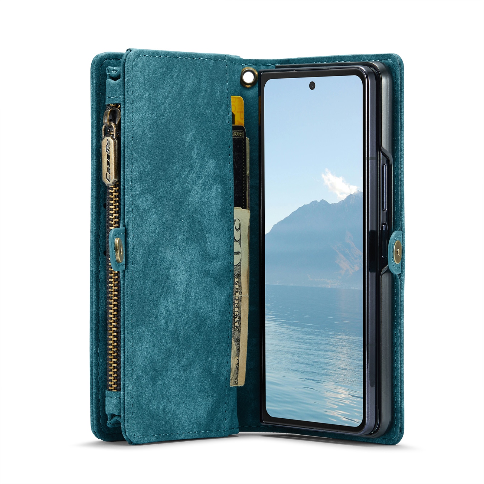 Multi-slot Lommeboksetui Samsung Galaxy Z Fold 6 blå