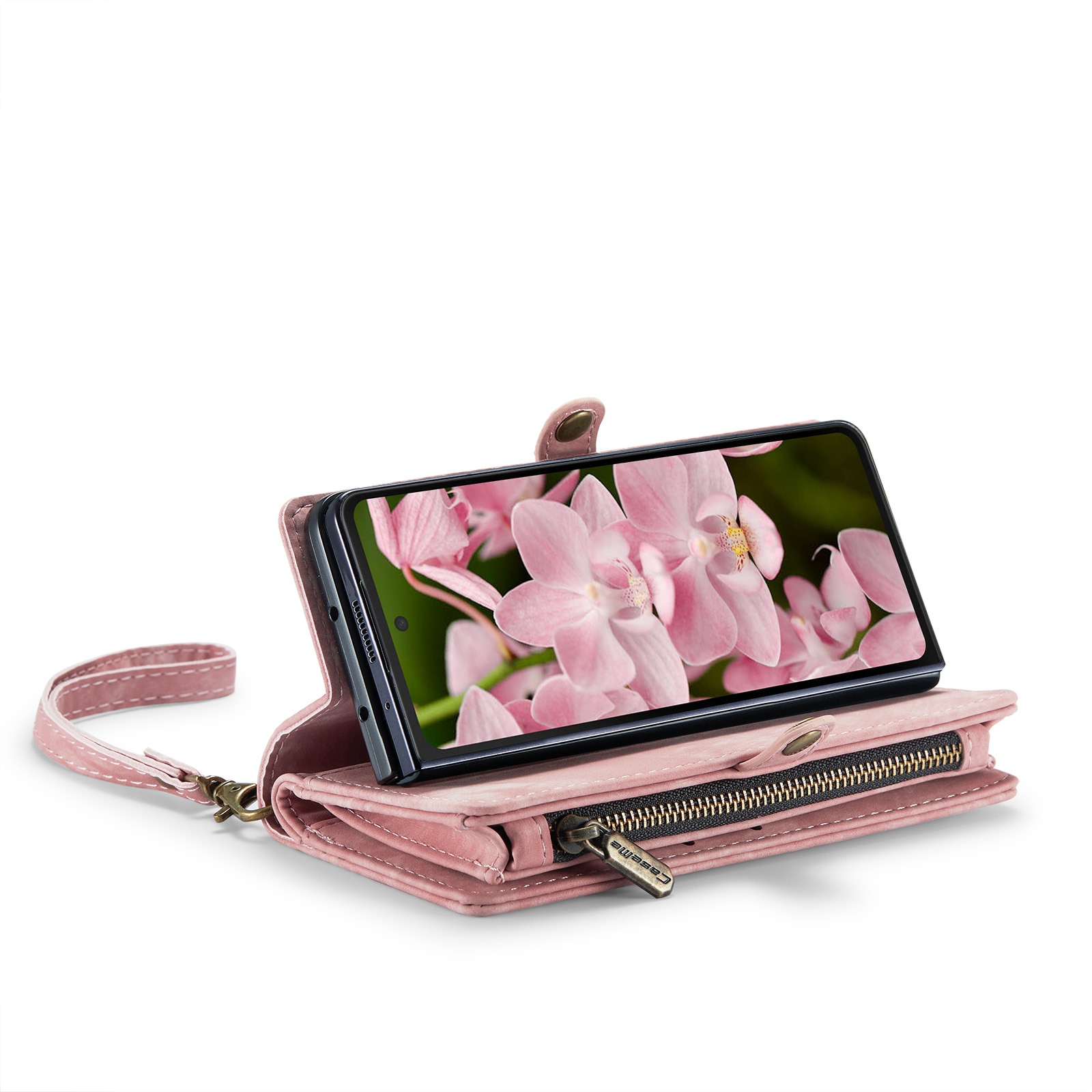 Multi-slot Lommeboksetui Samsung Galaxy Z Fold 6 rosa