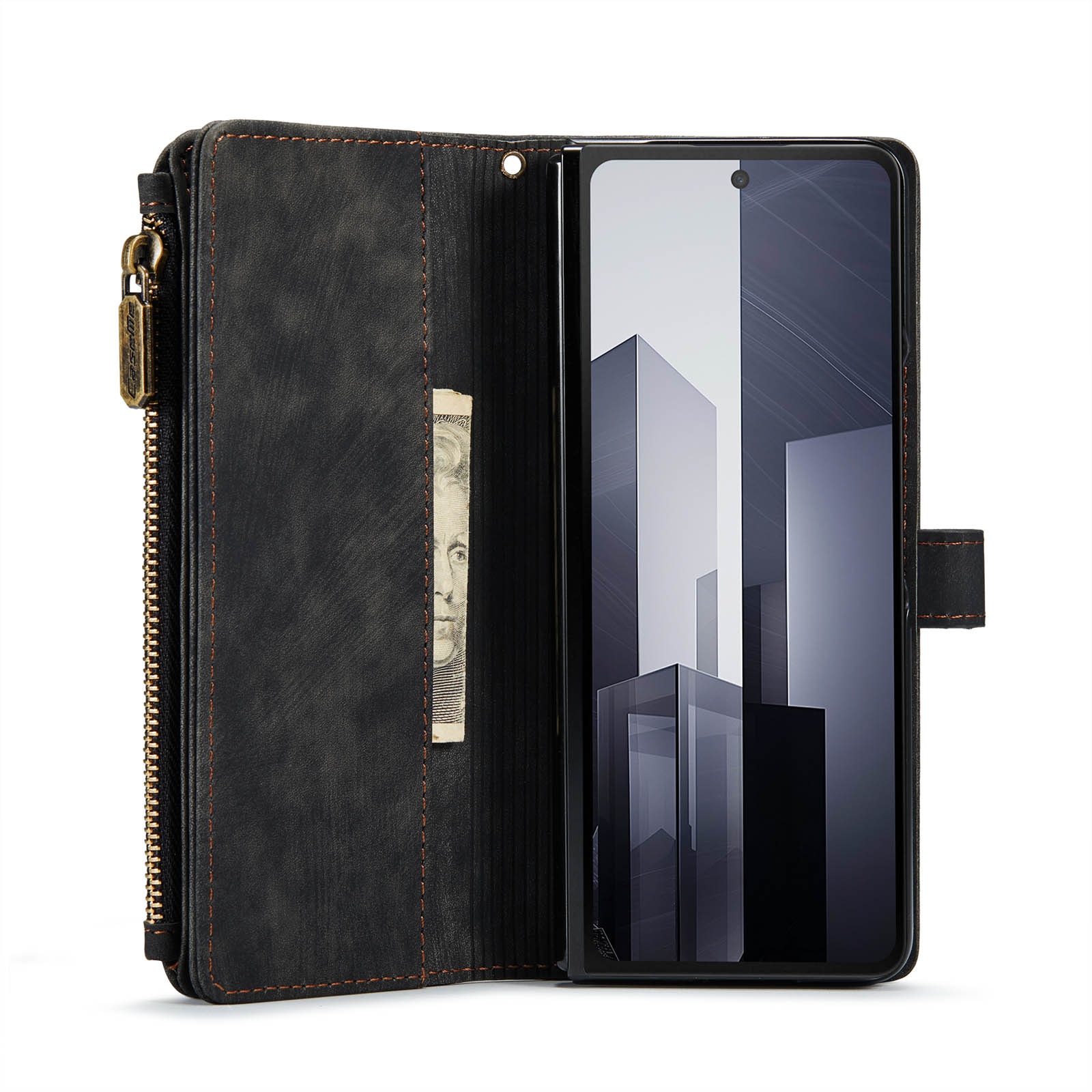 Zipper Wallet Samsung Galaxy Z Fold 6 svart