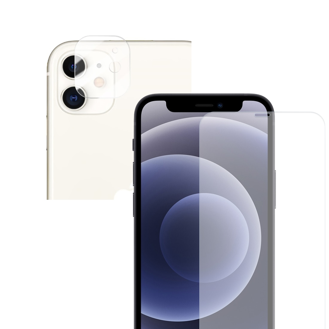 iPhone 11 Kamerabeskyttelse og Herdet Glass Skjermbeskytter