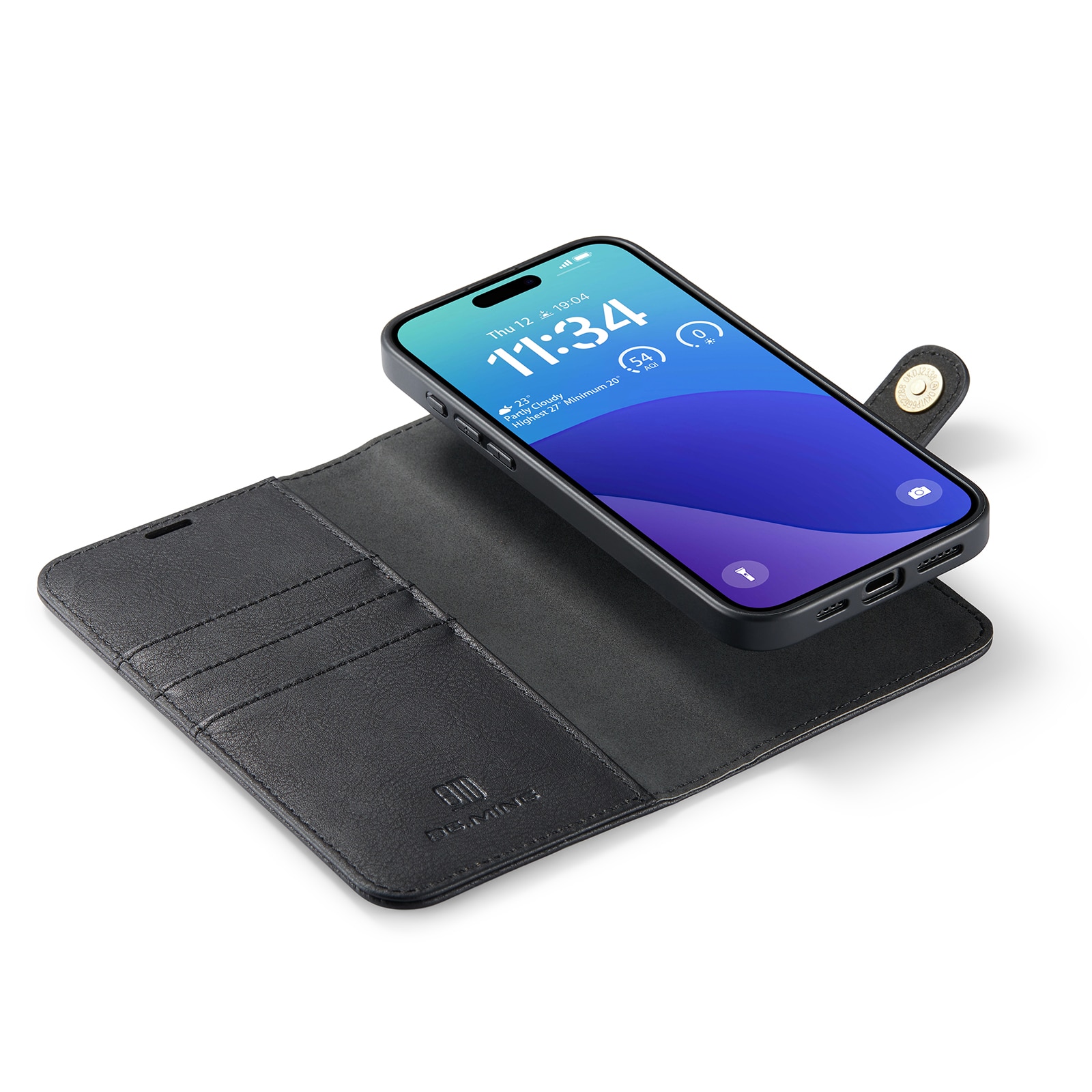 Magnet Wallet iPhone 16 Pro Max Black