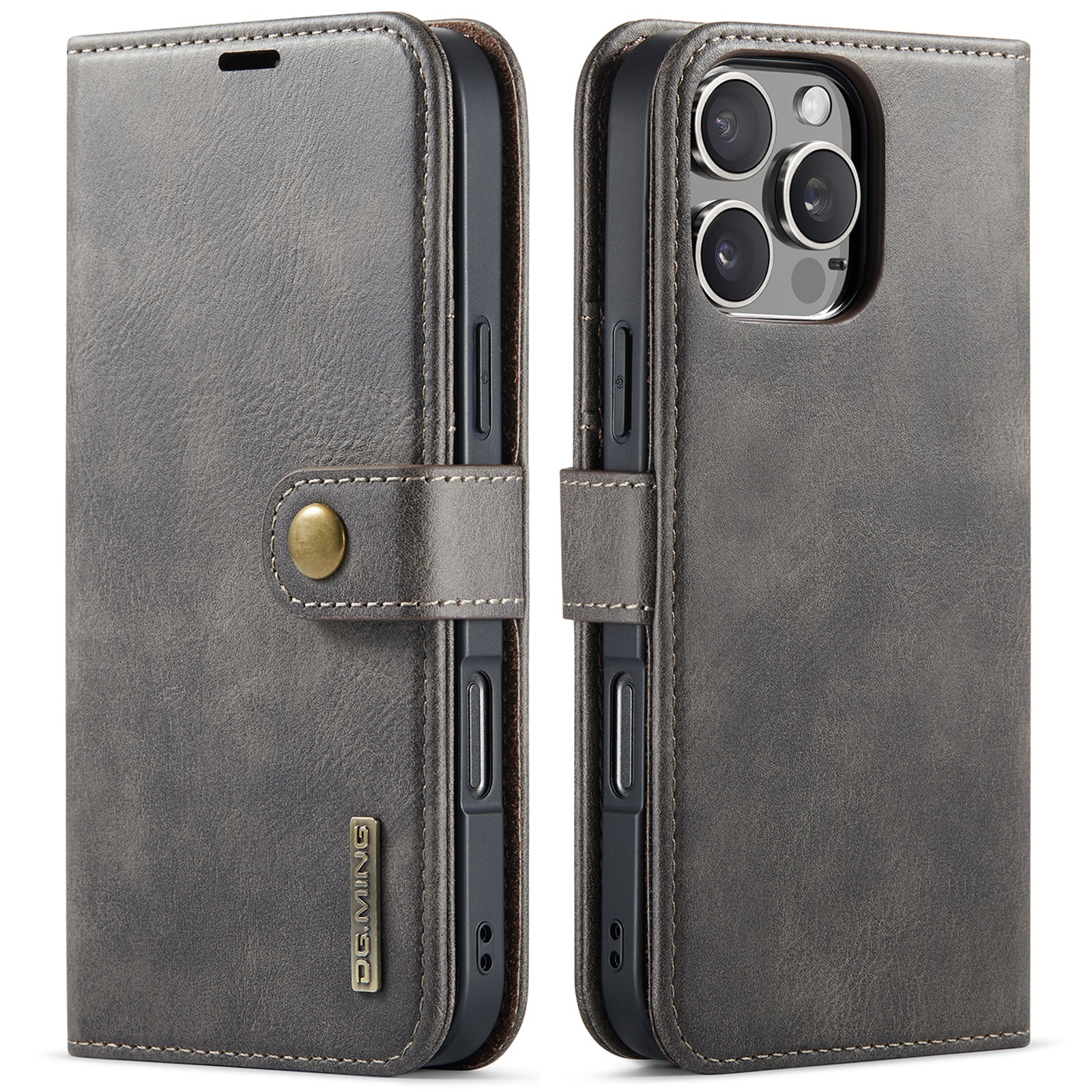 Magnet Wallet iPhone 16 Pro Brown