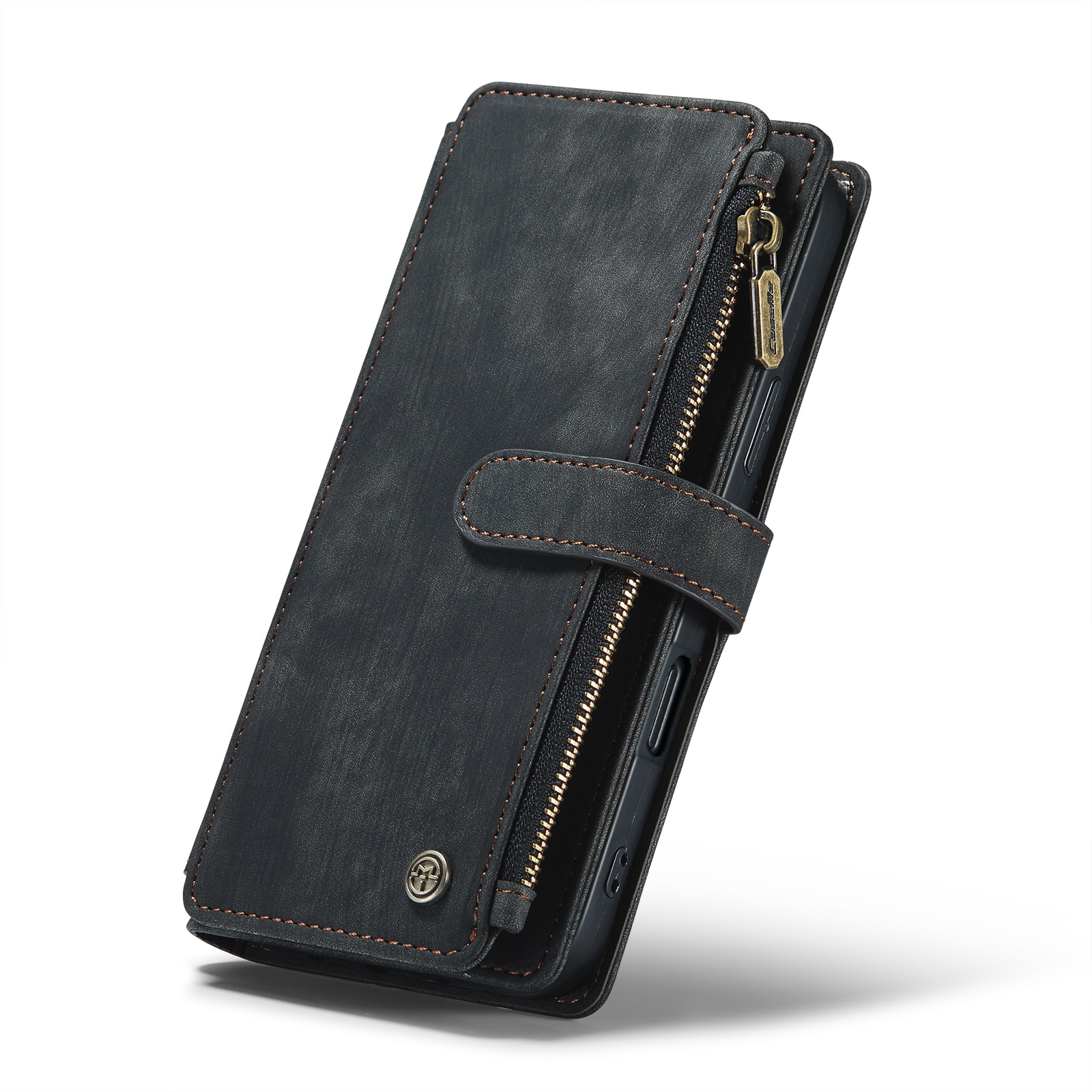 Zipper Wallet iPhone 16 Svart