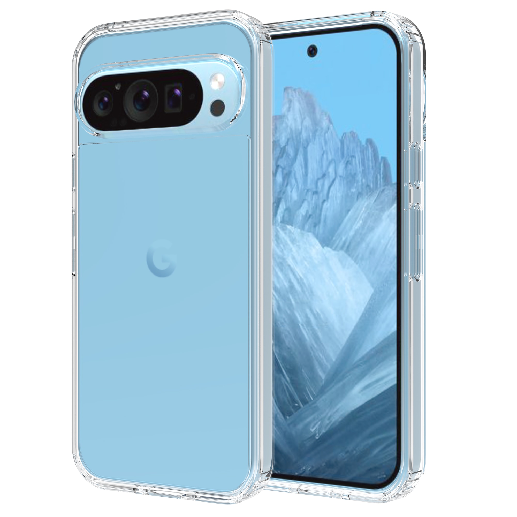 Crystal Hybrid Case Google Pixel 9 Pro gjennomsiktig