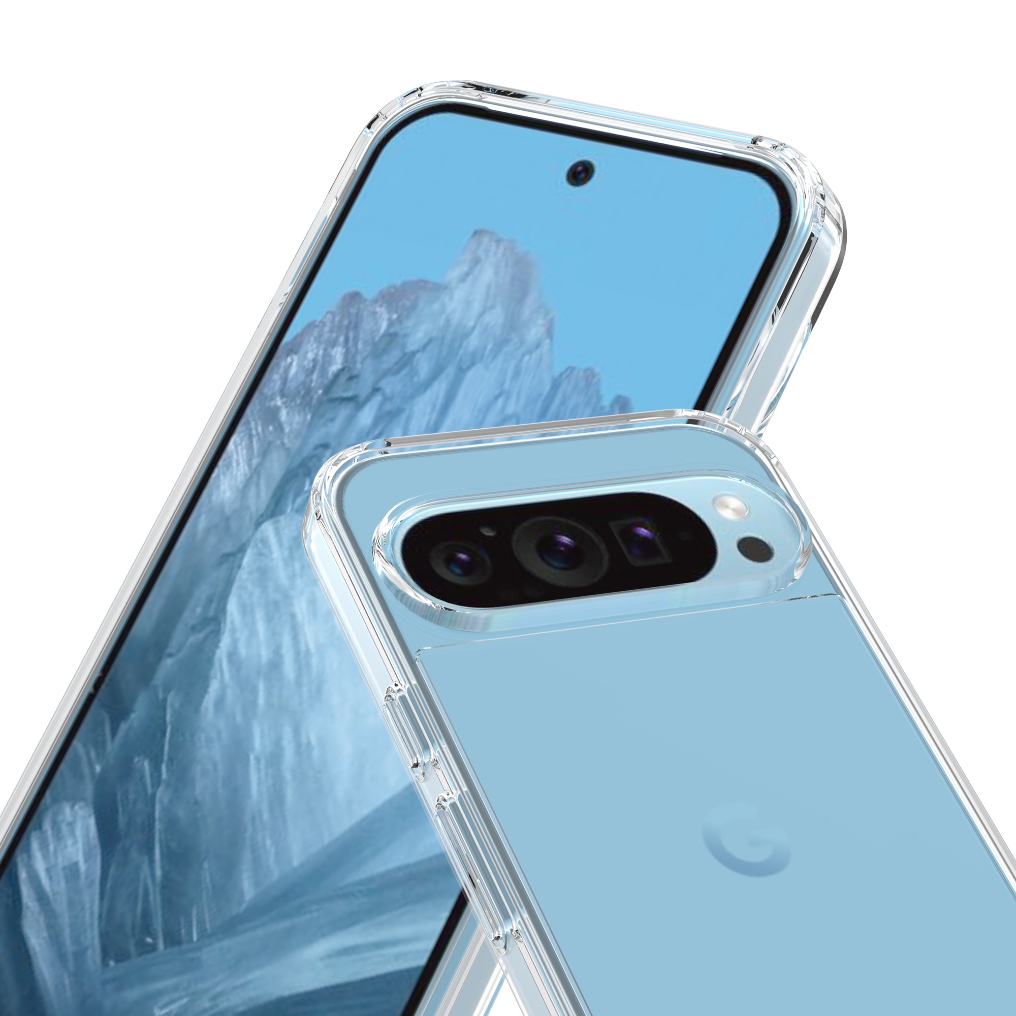 Crystal Hybrid Case Google Pixel 9 Pro gjennomsiktig