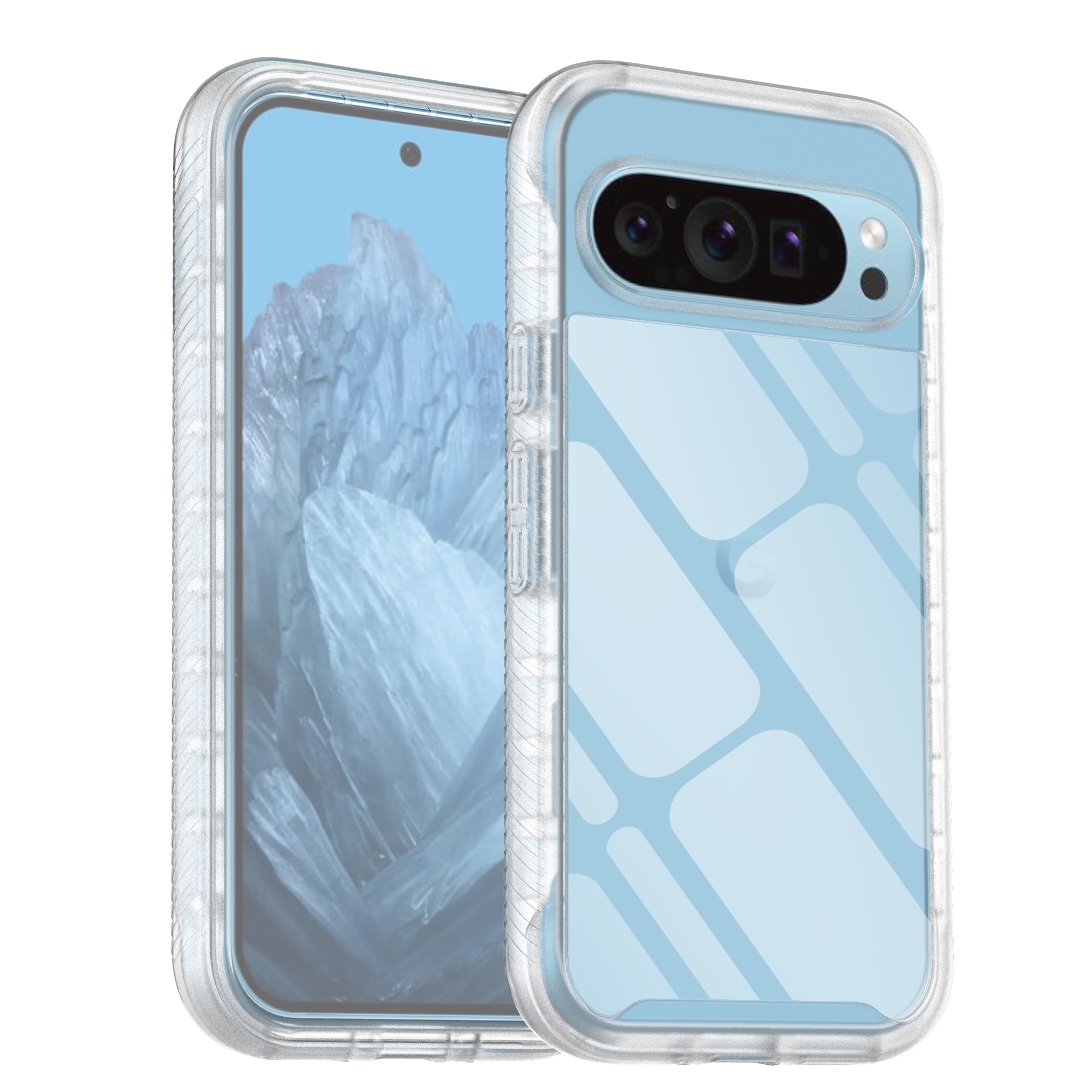 Full Protection Case Google Pixel 9 Pro gjennomsiktig