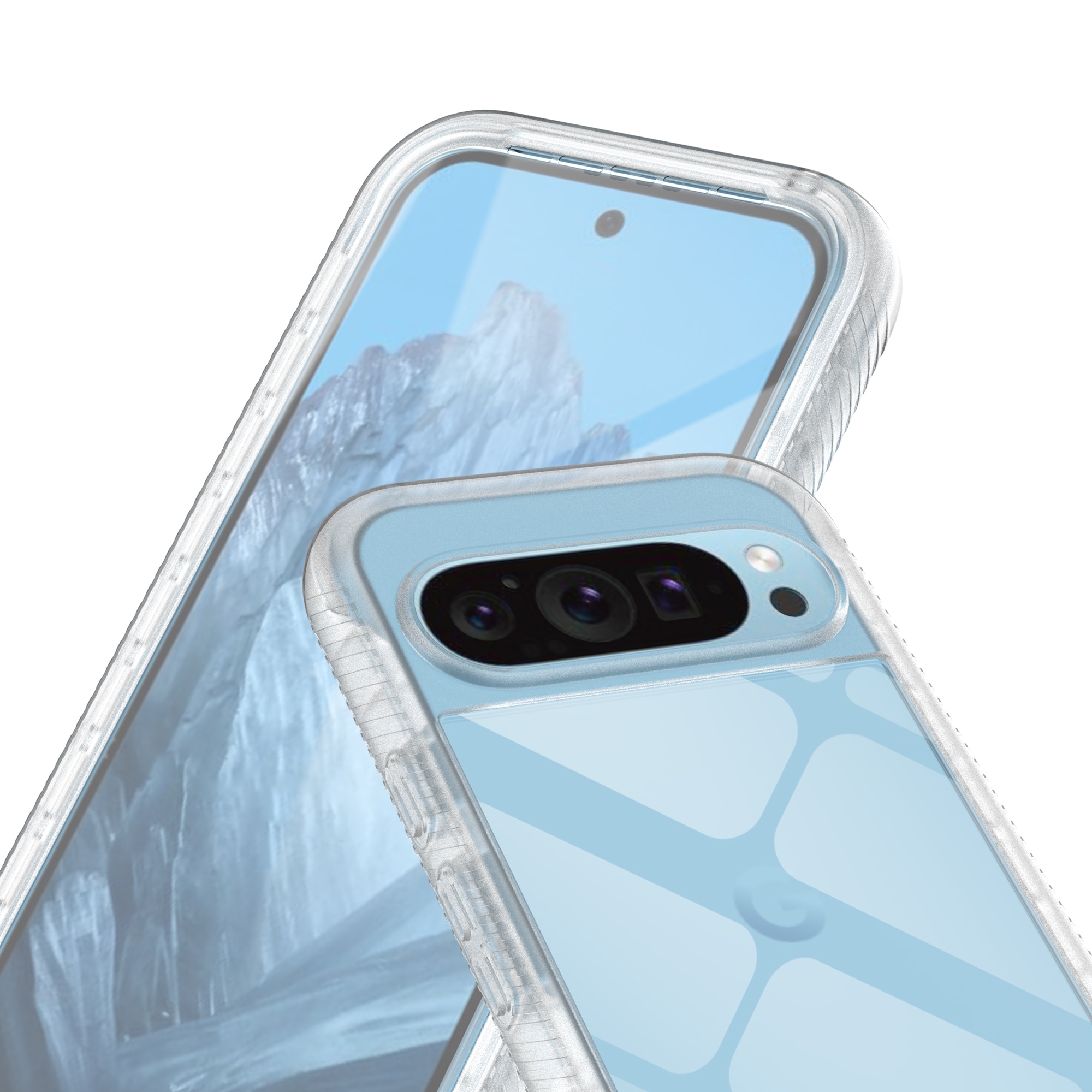 Full Protection Case Google Pixel 9 Pro gjennomsiktig