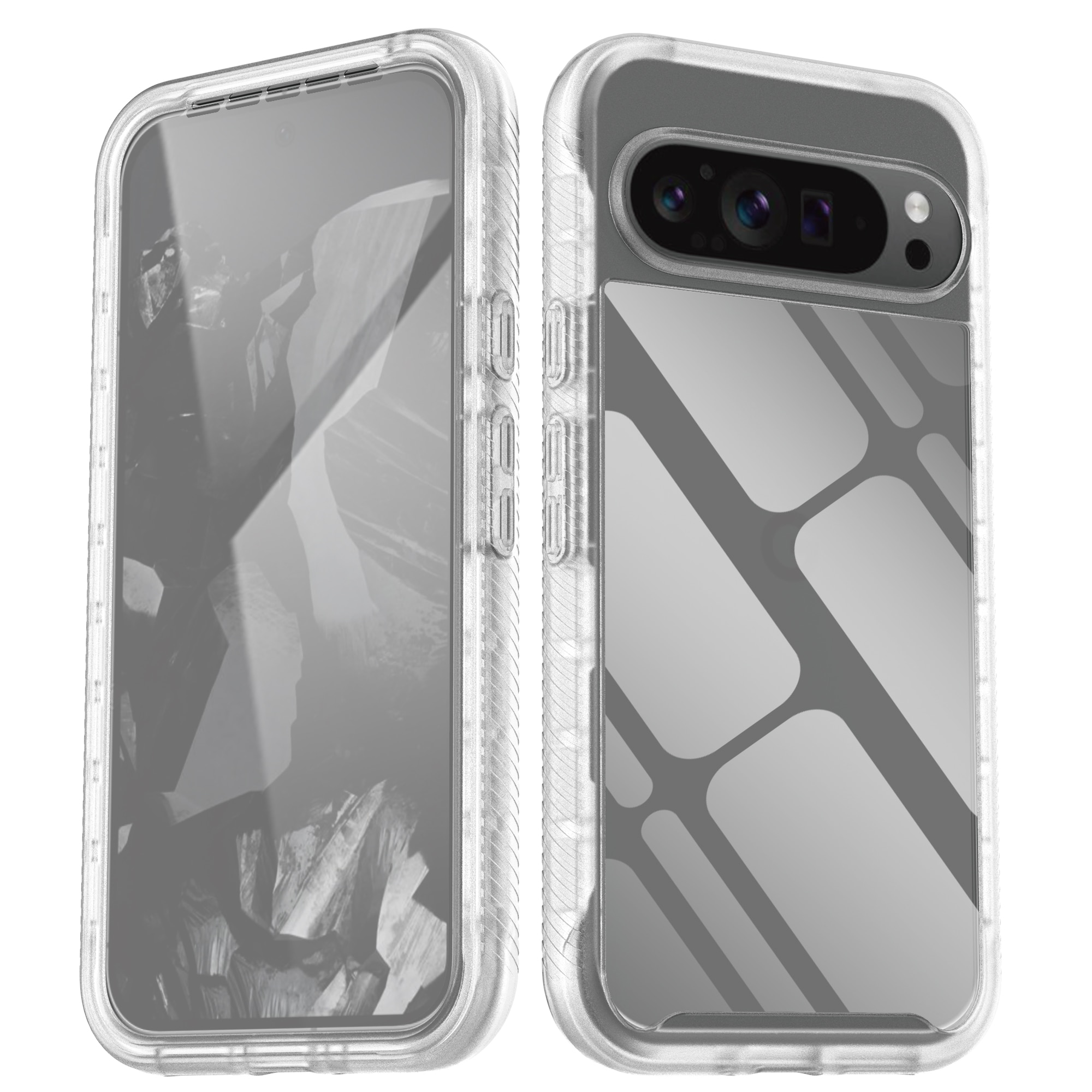 Full Protection Case Google Pixel 9 Pro XL gjennomsiktig