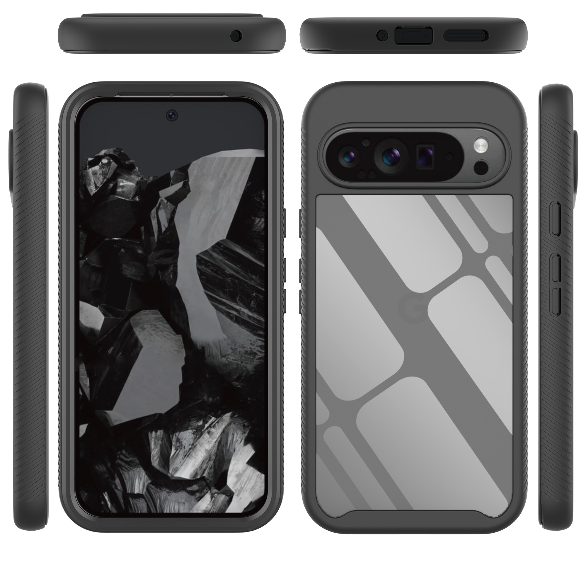 Full Protection Case Google Pixel 9 Pro XL svart