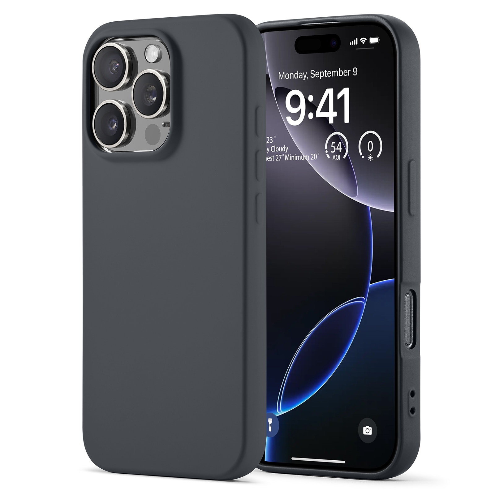 Støtsikker Deksel TPU iPhone 16 Pro Max Grå