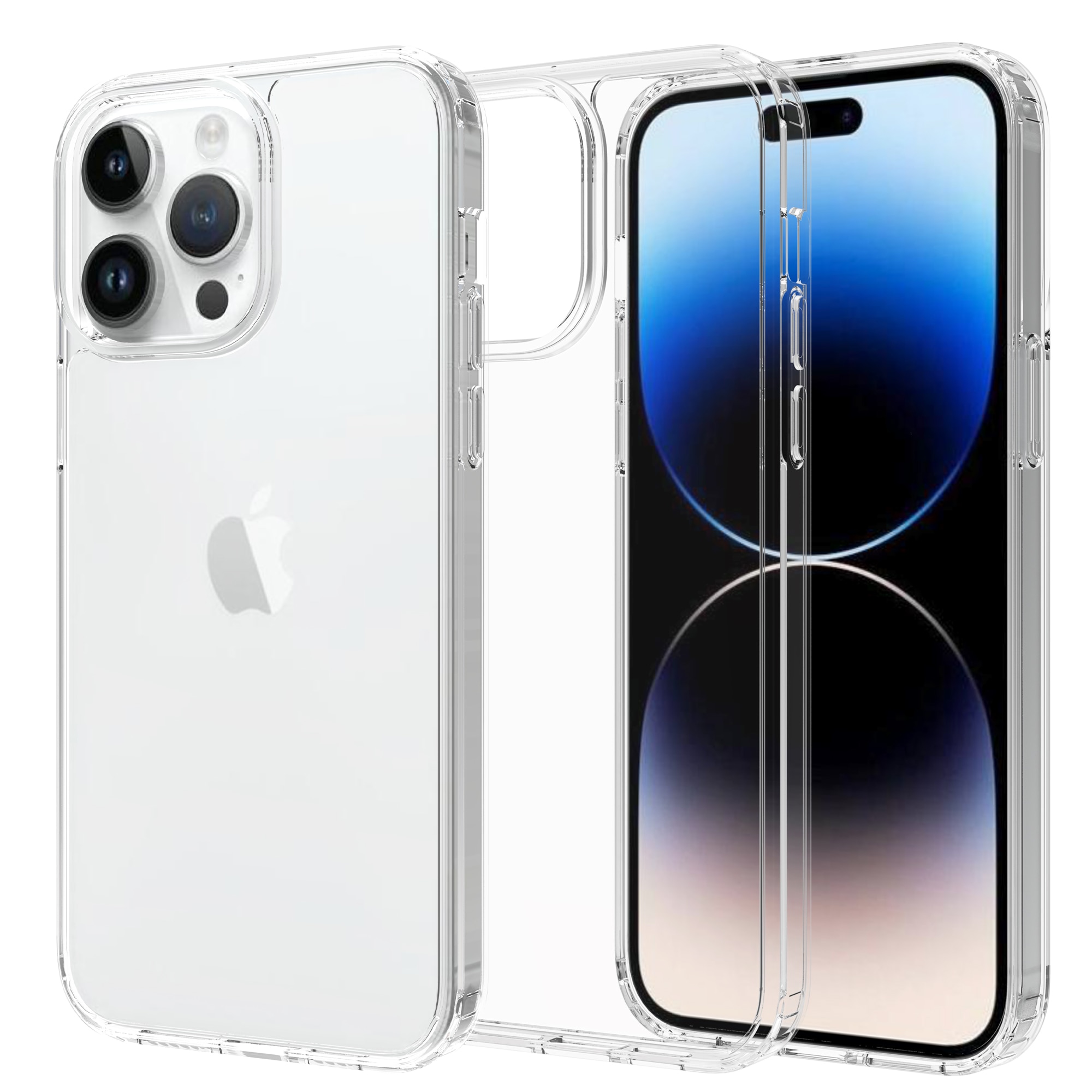 Hybriddeksel iPhone 14 Pro Max gjennomsiktig