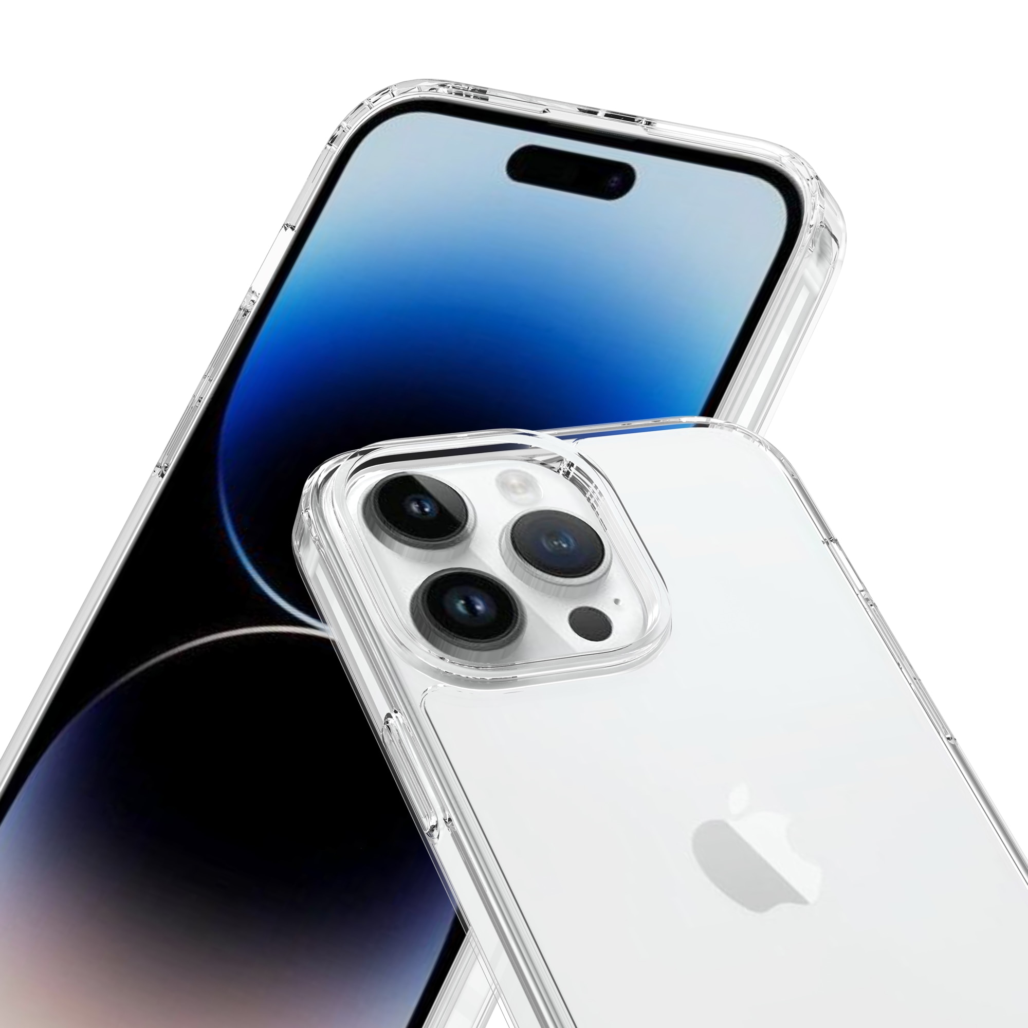 Hybriddeksel iPhone 14 Pro Max gjennomsiktig