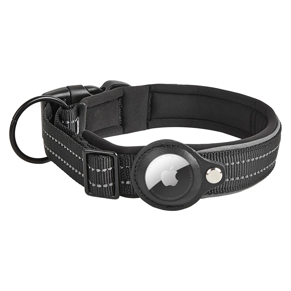 Apple AirTag Hundehalsbånd med Refleks M svart