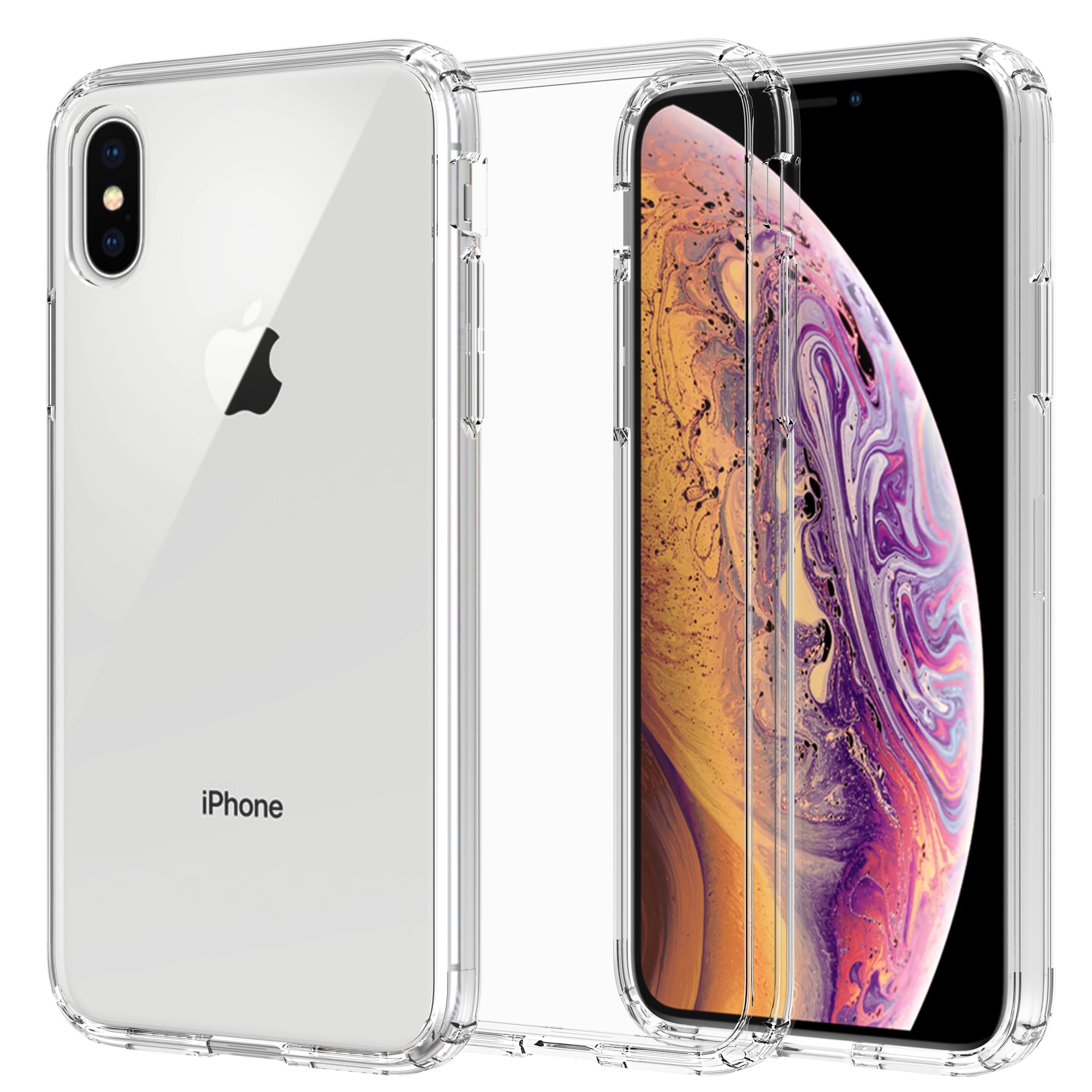 Hybriddeksel iPhone X/XS gjennomsiktig