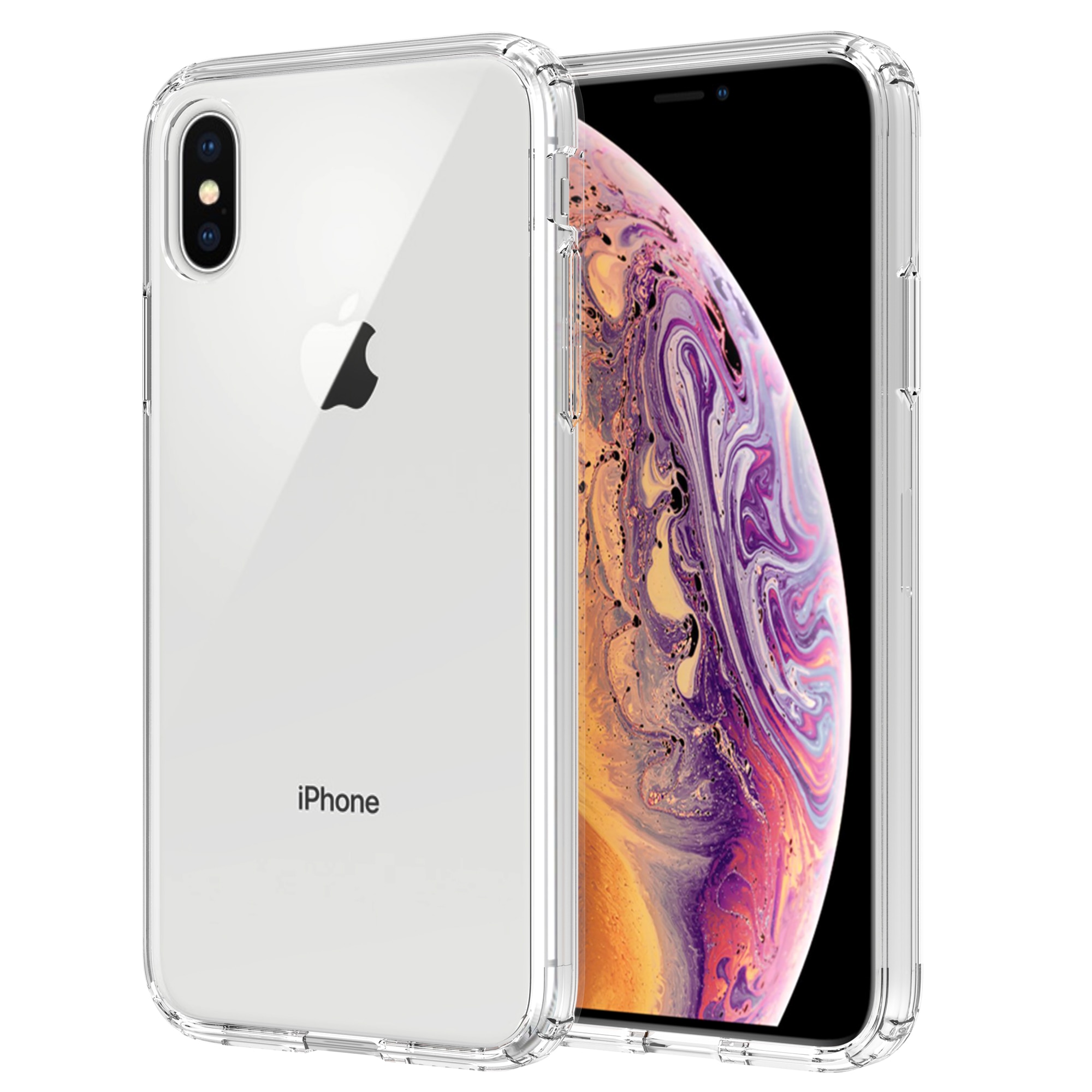 Hybriddeksel iPhone X/XS gjennomsiktig