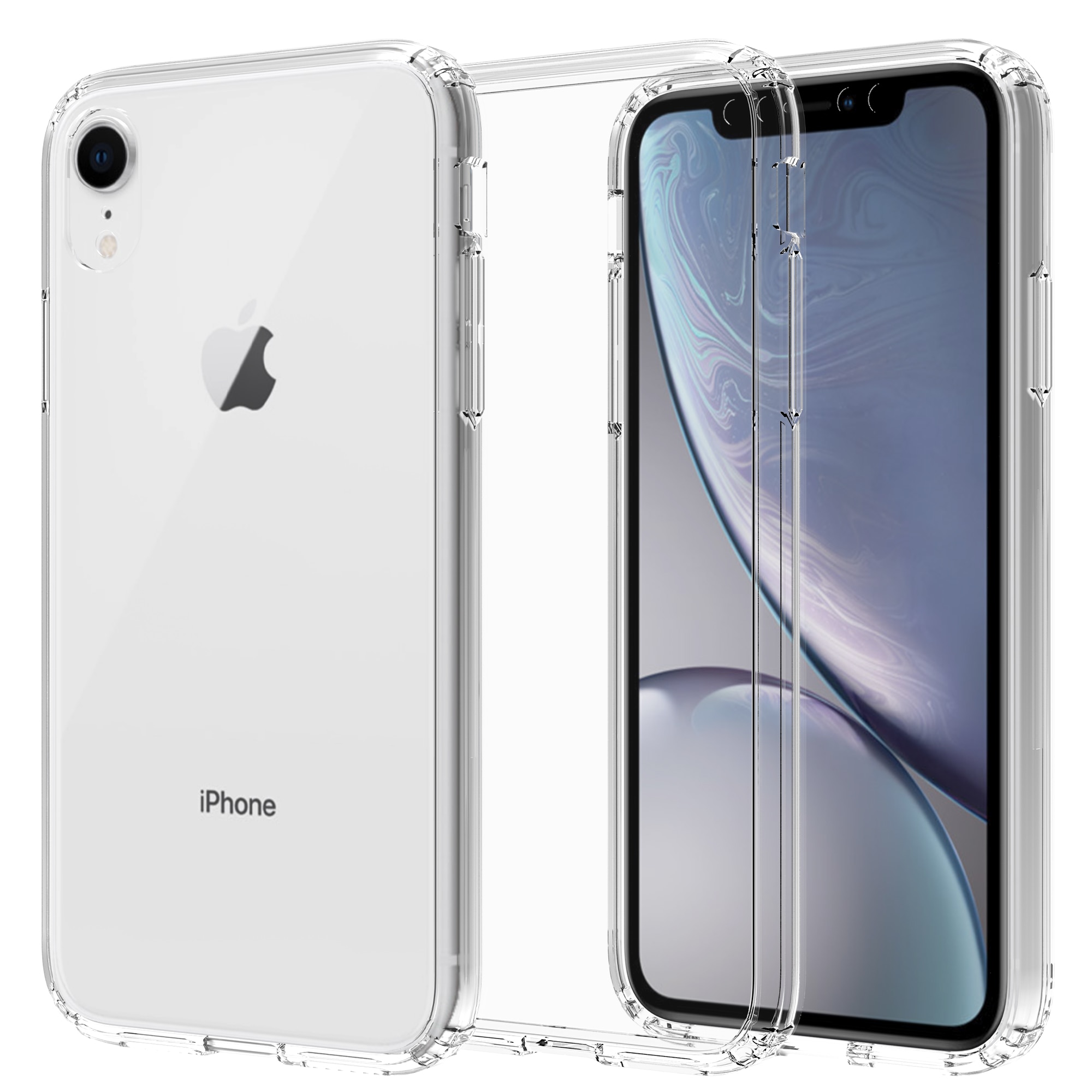 Hybriddeksel iPhone Xr gjennomsiktig