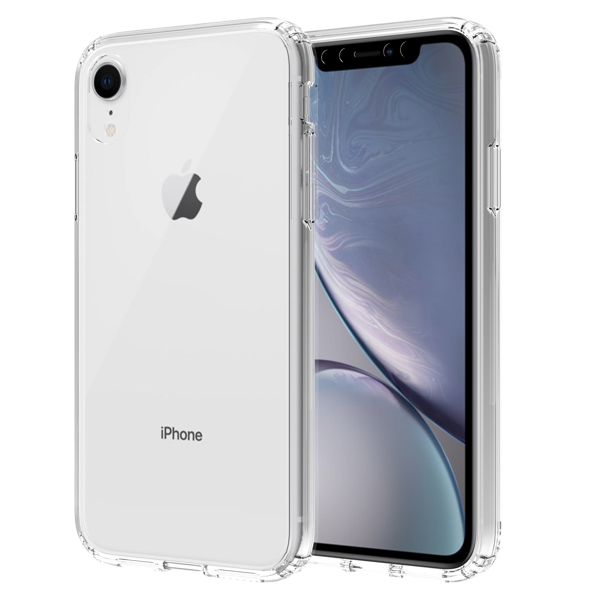 Hybriddeksel iPhone Xr gjennomsiktig