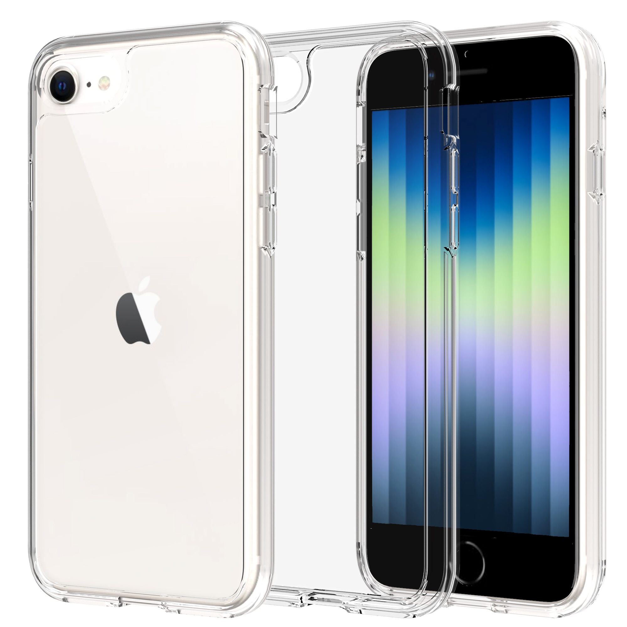 Hybriddeksel iPhone 8 Gjennomsiktig