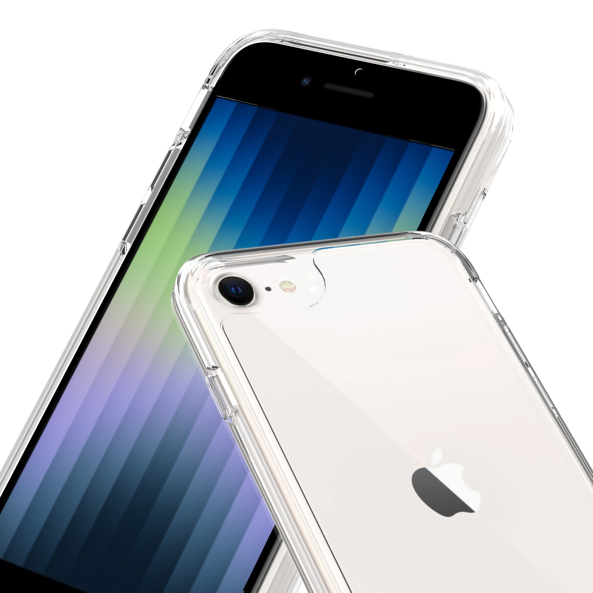 Hybriddeksel iPhone 8 Gjennomsiktig