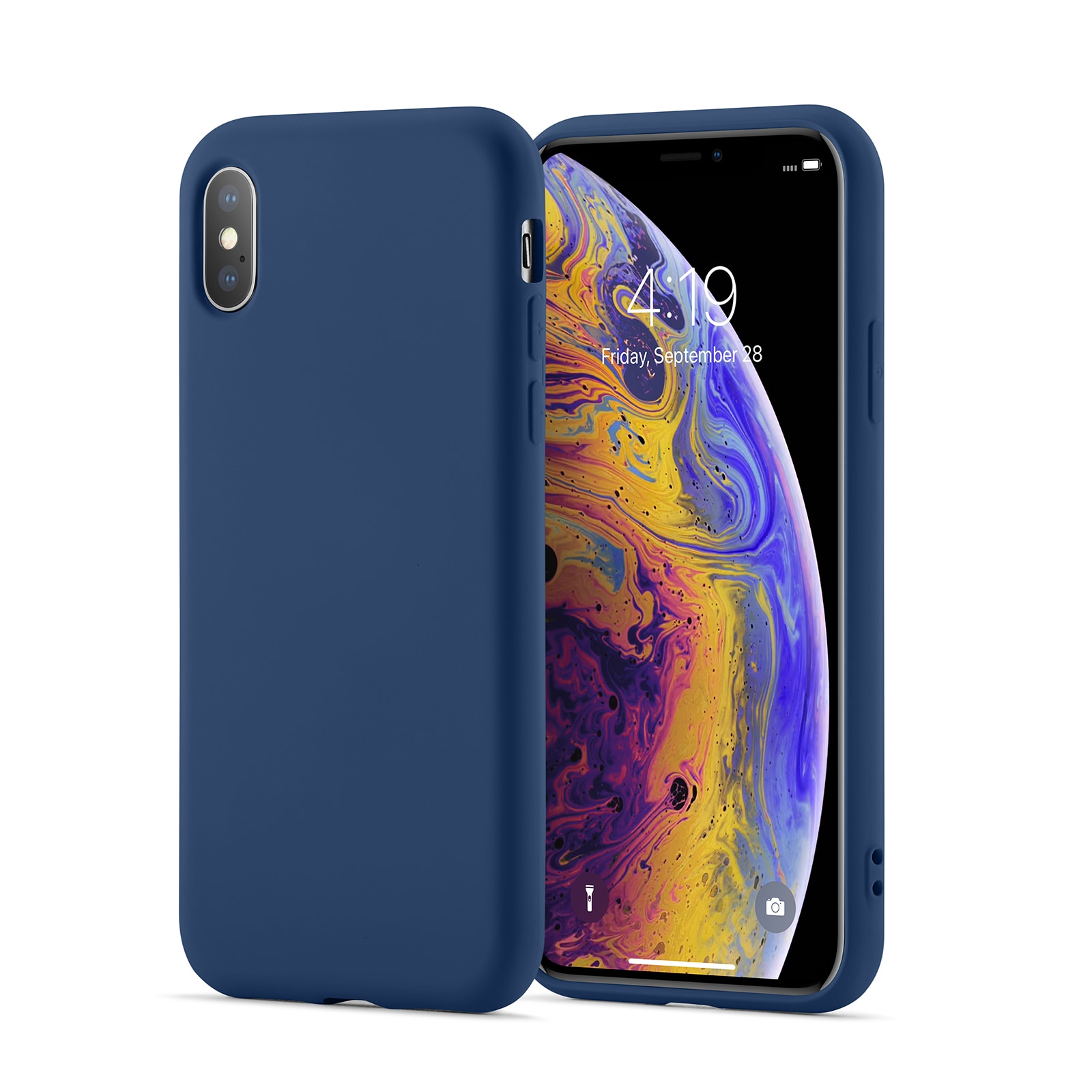 TPU Deksel iPhone X/XS mørke blå