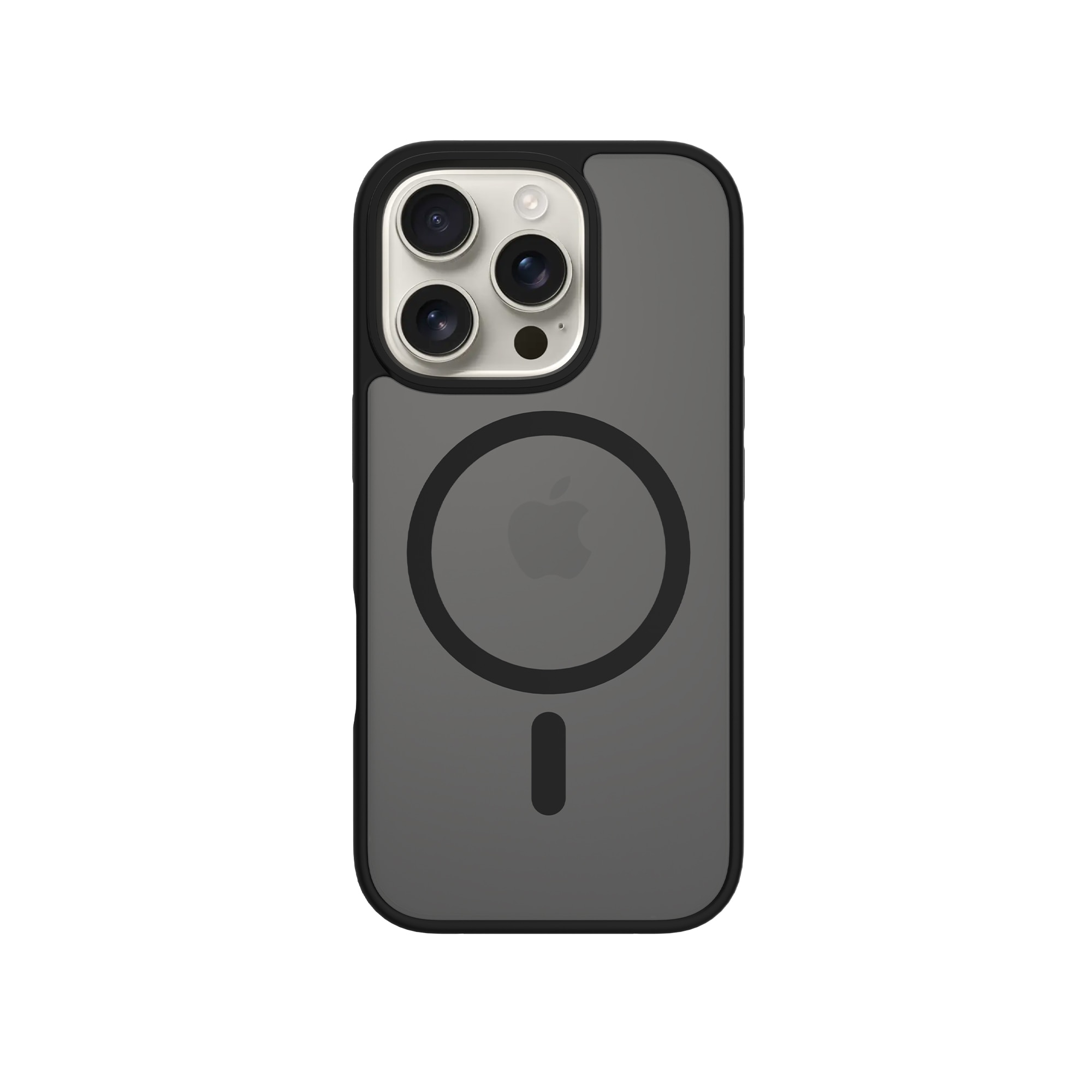 Magnetic Hybrid Deksel iPhone 16 Pro Frosted Black